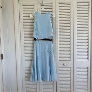 Blue Shirt and Skirt Set Storybook Heirlooms